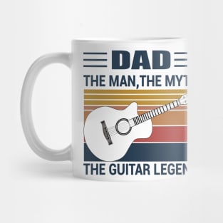 Vintage Dad The Man The Myth The Guitar Legend Mug